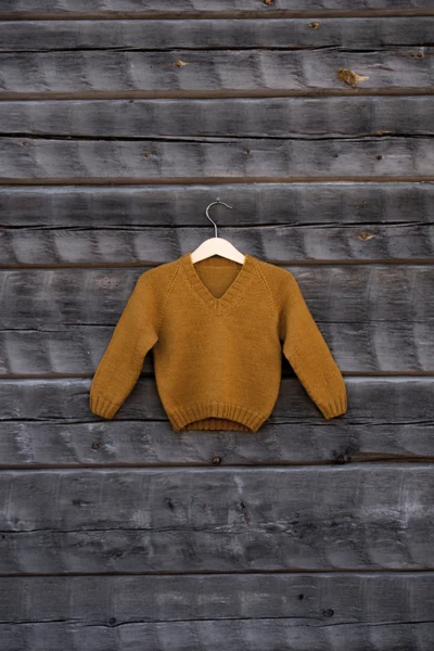 92455 Basisbluser med Raglan i Kambgarn til Børn